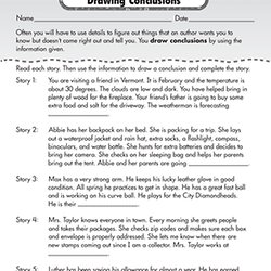 Printables Drawing Conclusions Worksheets reading comprehension worksheets pearltrees drawing conclusions free fourth grade worksheets