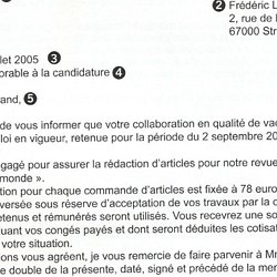 lettres formelle